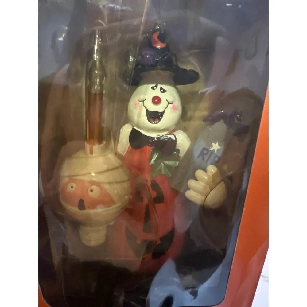 Vintage Holloween Bubble Lite, pumpkin Ghost Brand New in Box , yested and works